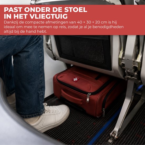 Nancy's Swiss Traveller Underseater Koffer - Handbagage Koffer - Trolley - Met Cijferslot en Trekstang - 24 Liter - 40 x 30 x 20 cm