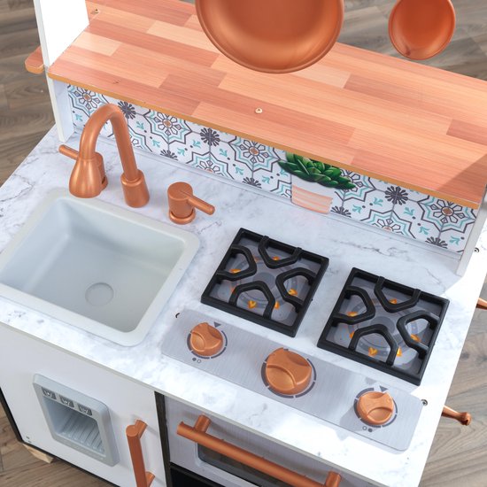 KidKraft Kinderkeuken - Speelgoedkeuken - Speelkeuken - Zwart / Blauw