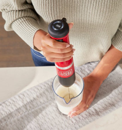 Nancy's BLACK+DECKER KitchenWand 6 in 1 Draadloze Staafmixer - Staafmixer Set - Multifunctioneel - Accu -Zwart