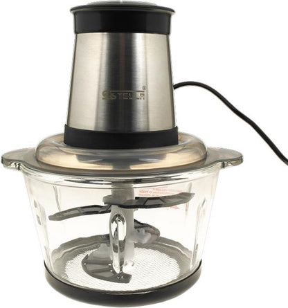 Nanyc's Stella Elektrische Groentesnijder - Vleesmolen - Keukenmachine - Hakmolen - Uiensnijder - Mulitfunctioneel - 500W - 1.8L