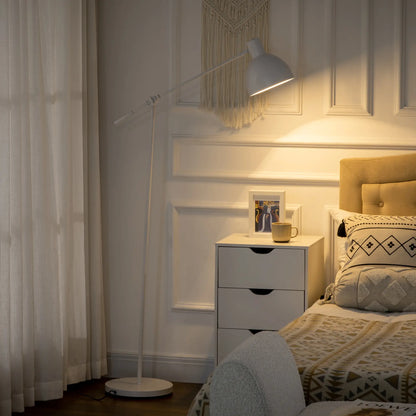Nancy's Dimaro Vloerlamp - Staande Lamp - Wit - Staal