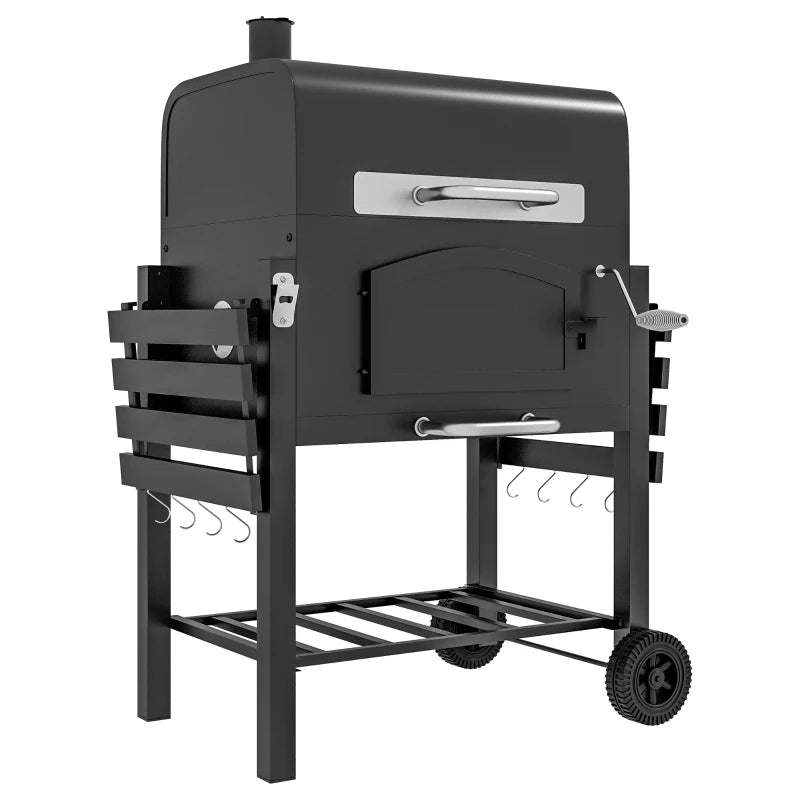 Nancy's Varzea Barbecue - BBQ - Grill - Houtskool - Rookoven - Houtskooloven - Multifunctioneel - Staal - Zwart