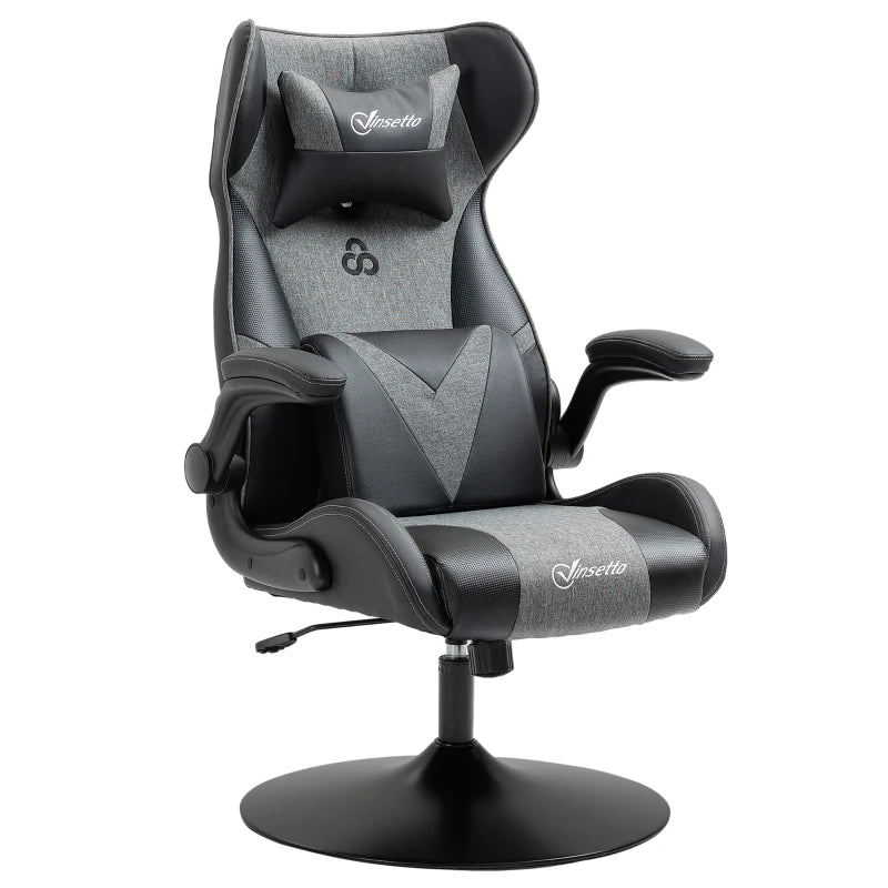 Nancy's Montefalco Gamestoel - Gaming Stoel - Bureaustoel - Zwart / Grijs