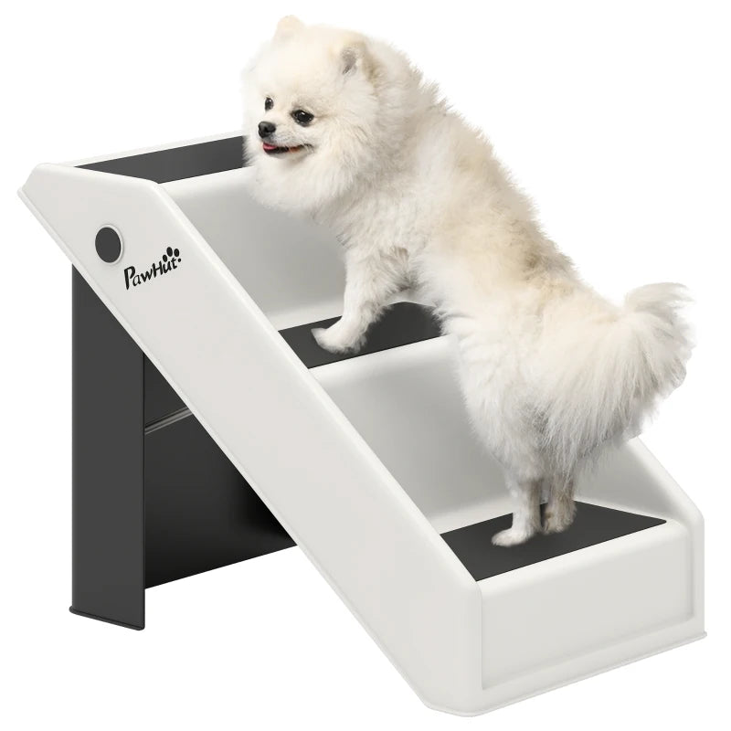 Nancy's Noale Dierentrap - Hondentrap - Antislip - Wit / Zwart - ± 55 x 30 x 35 cm