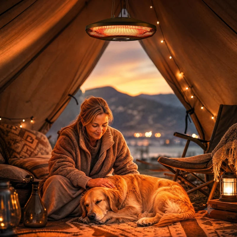 Nancy's Tredozio Terrasverwarming - Terras verwarmer - Infraroodverwarming - Verlichting - Zwart