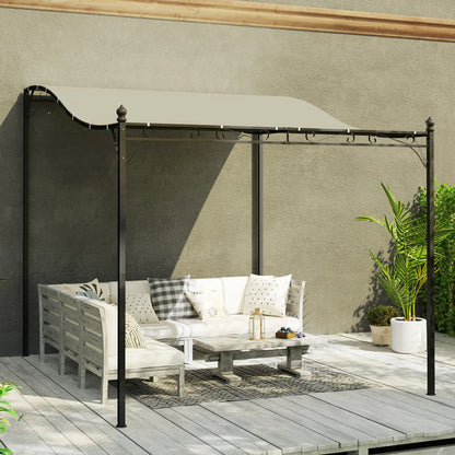 Nancy's Calangianus Terrasoverkapping - Terras Afdak - Paviljoen - Pergola - Roomwit - ± 250 x 300 cm