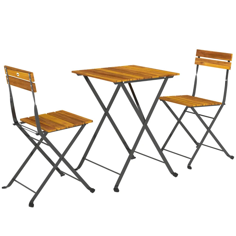 Nancy's Sarezzo Bistroset - Tuinset - Balkonset - 3-Delig - Acaciahout