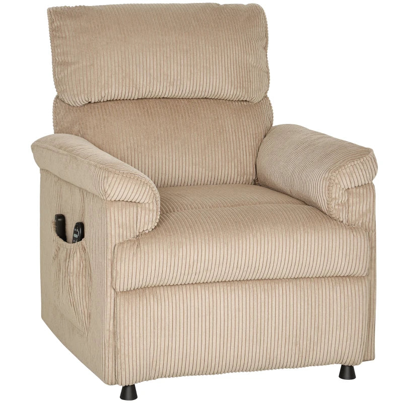 Nancy's Ozieri Massagestoel - Relaxfauteuil - Vibratiemassage en warmtefunctie - Bruin - Corduroy