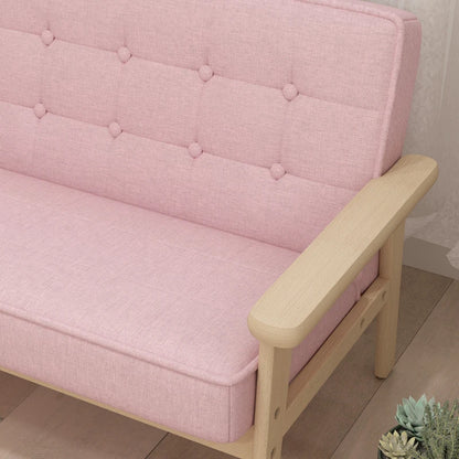 Nancy's Pessinetto Kinderbankje - Kinderstoel - Kinderfauteuil - Roze - ± 75 x 40 x 50 cm