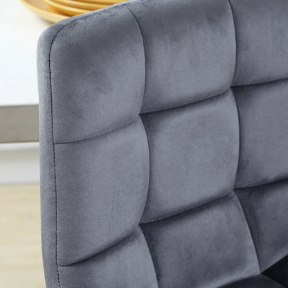 Nancy's Cambra Barkrukken - Barstoelen - Set van 2 - Grijs - 42 x 47 x 105 cm