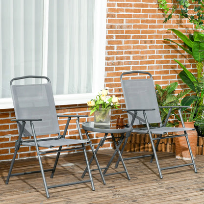 Nancy's Cimego Bistroset - Tuinset - Balkonset - Lichtgrijs