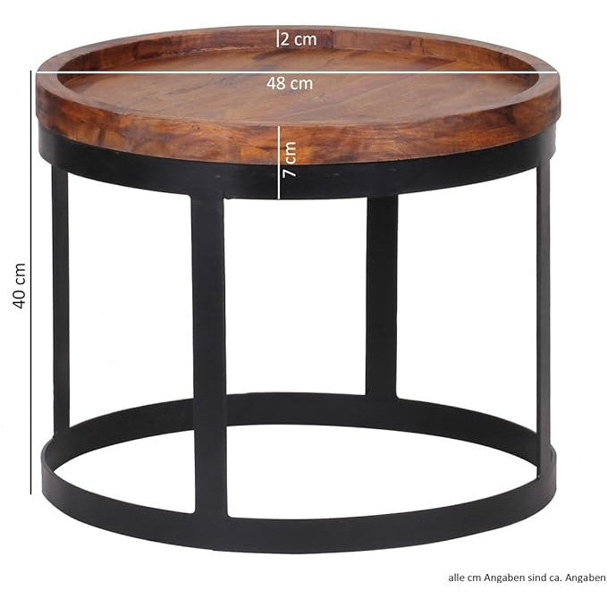 Nancy's Muvado Salontafels - Set Van 2 - Bijzettafels - Koffietafels - Sheesham Hout