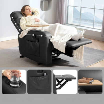 Nancy's Clauzetto Massagestoel - Relaxfauteuil - Loungestoel - Relaxstoel - Zwart