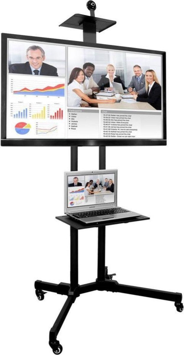 Eleganca Mobile presentation TV stand Projector Holder 