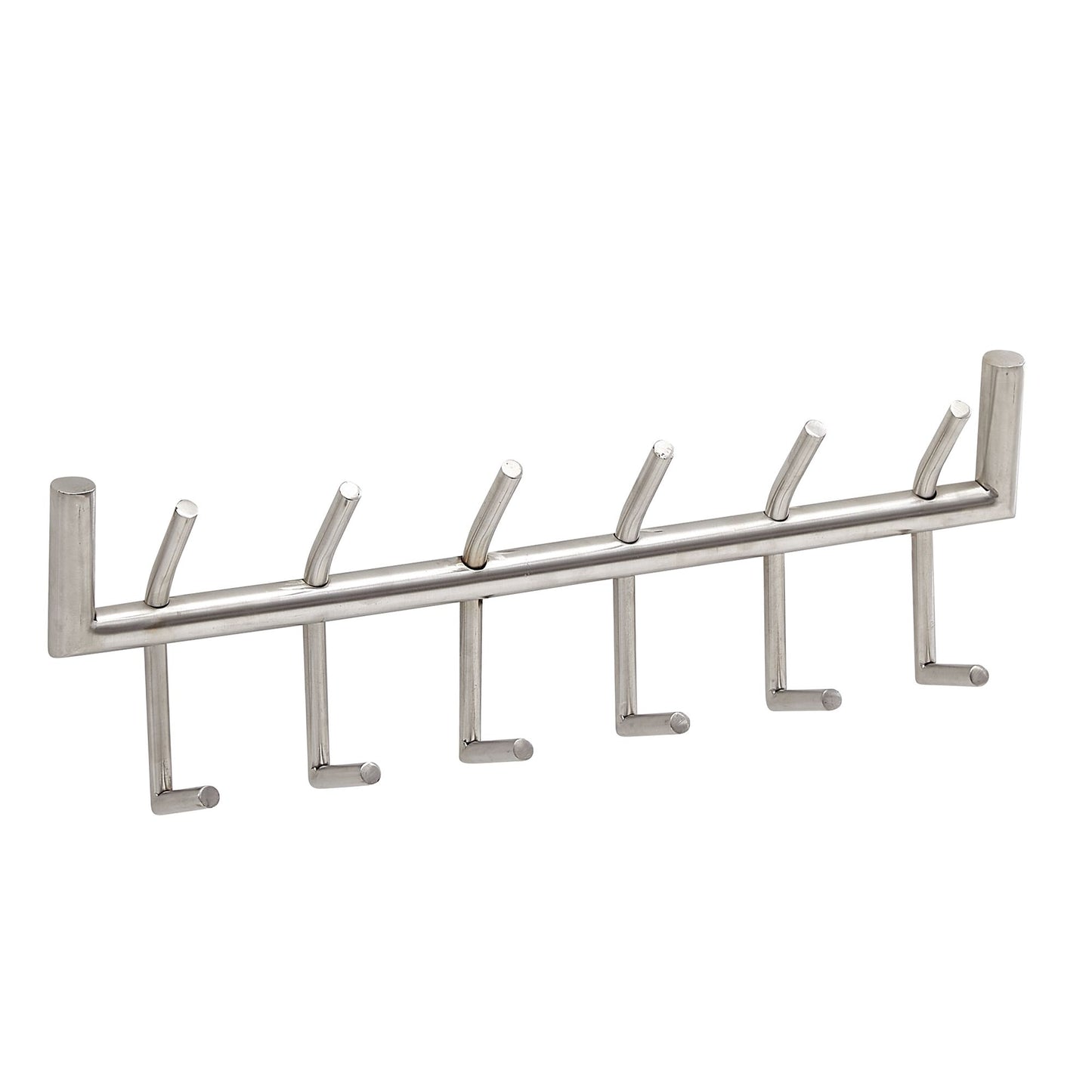 Nancy's Azevo Wandkapstok - Muurkapstok - Kapstok - Zilver - Staal - ± 60 x 10 x 20 cm