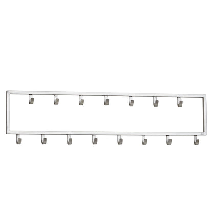 Nancy's Kathleen Wandkapstok - Garderobe - 15 haaks - Zilver - ± 80 x 5 x 20 cm
