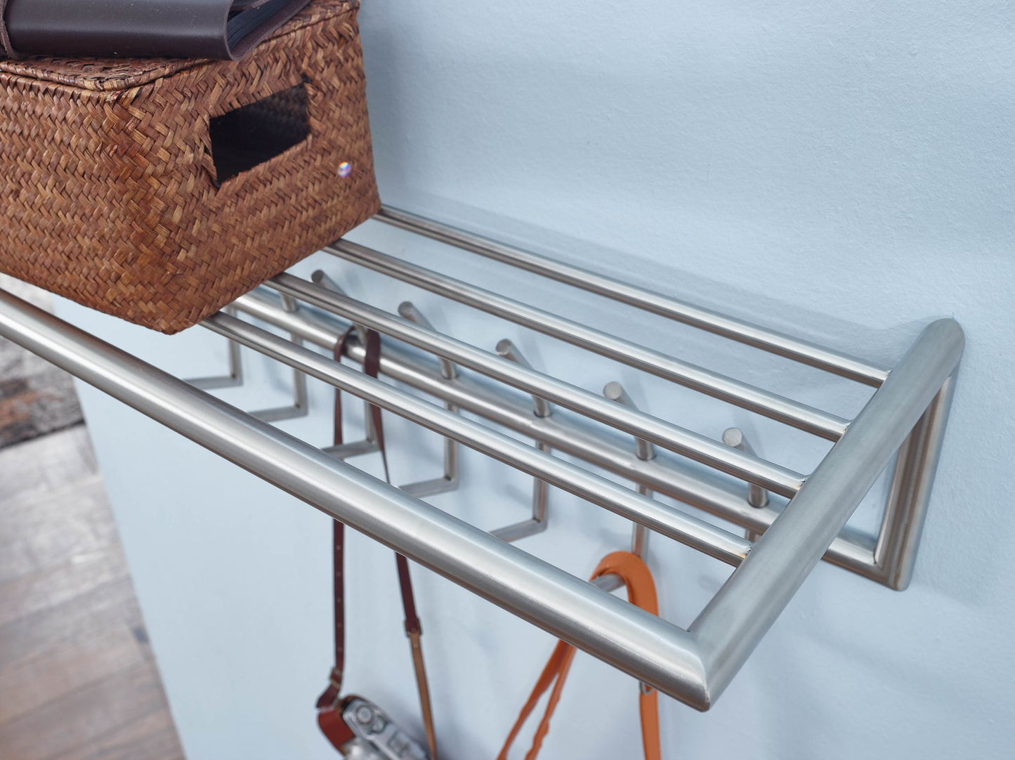 Nancy's Sedielos Wandkapstok - Muurkapstok - Kapstok - Zilver - Staal - ± 75 x 30 x 30 cm