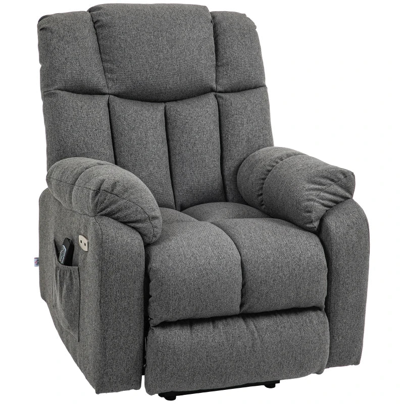 Nancy's Palhaca Relaxfauteuil - Relaxstoel - Ligstoel - Donkergrijs - Linnen