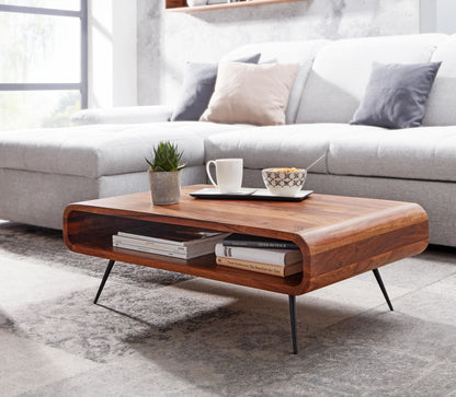 Nancy's Urbe Salontafel - Koffietafel - Massief Sheeshamhout - 90 x 55 x 30 cm