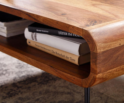 Nancy's Urbe Salontafel - Koffietafel - Massief Sheeshamhout - 90 x 55 x 30 cm