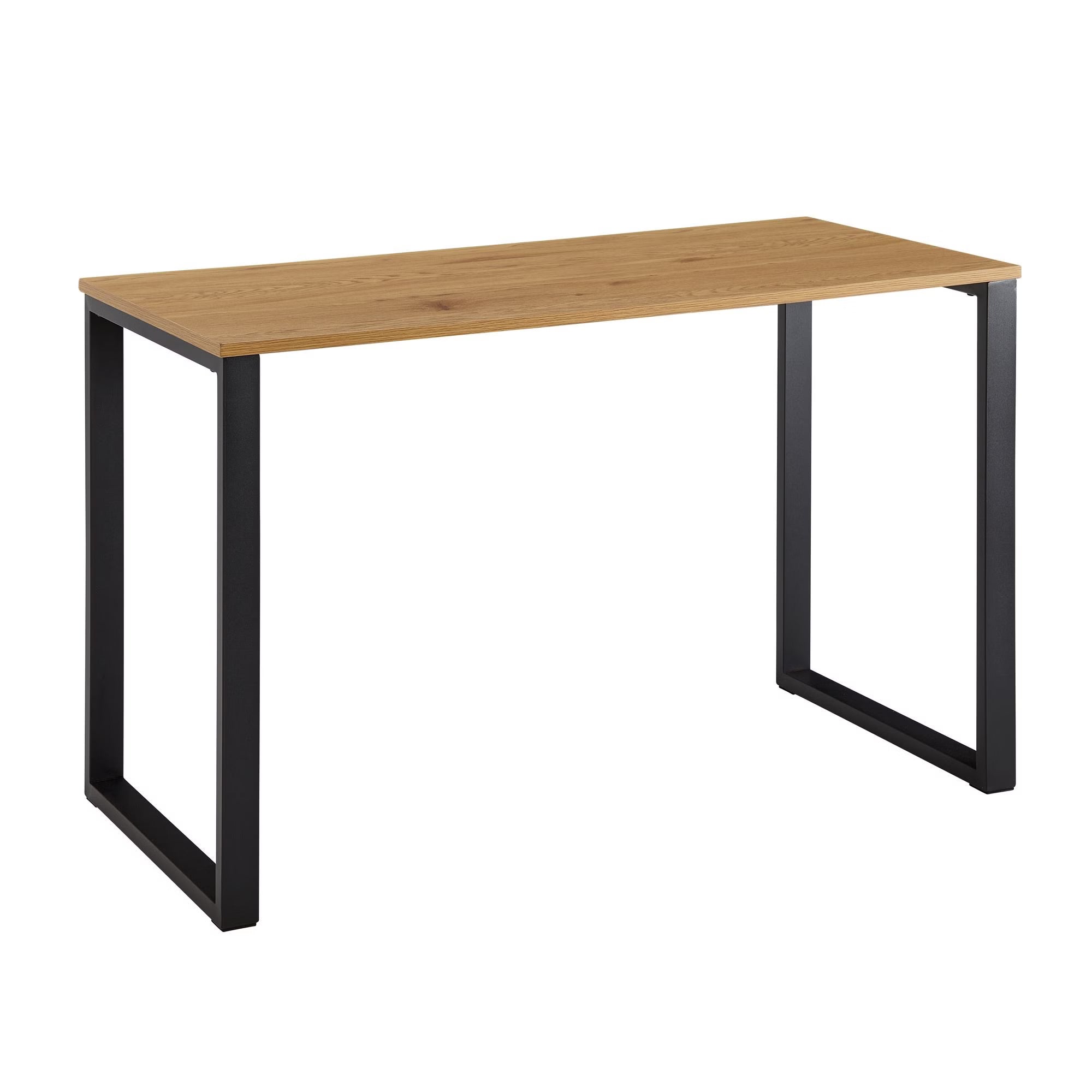 Nancy's Prepotto Bureau - Computertafel - Werktafel - Eiken / Zwart - ± 120 x 60 x 75 cm