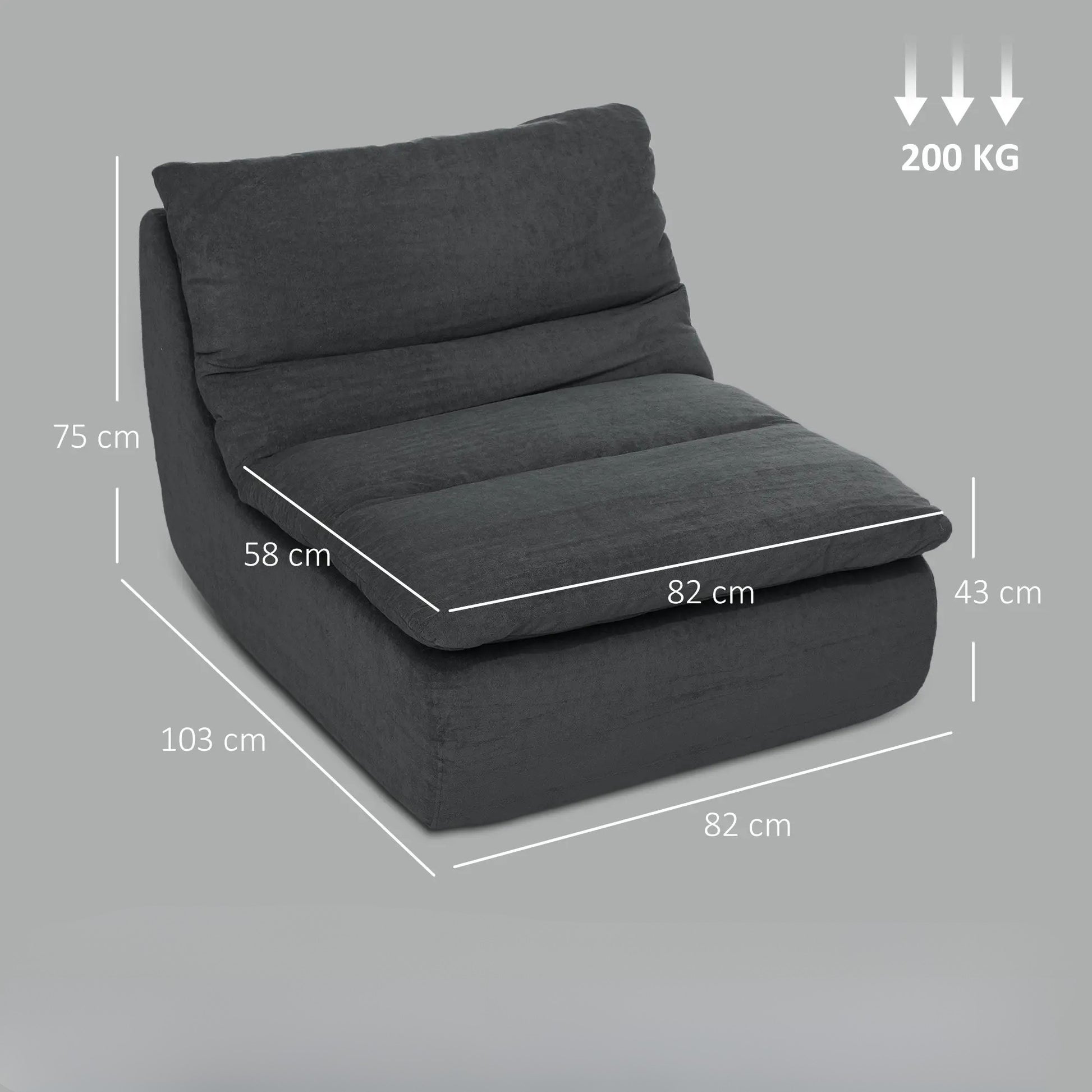 Nancy's Fertilia Lounge Fauteuil - Lounge Stoel - Grijs - Fluweel
