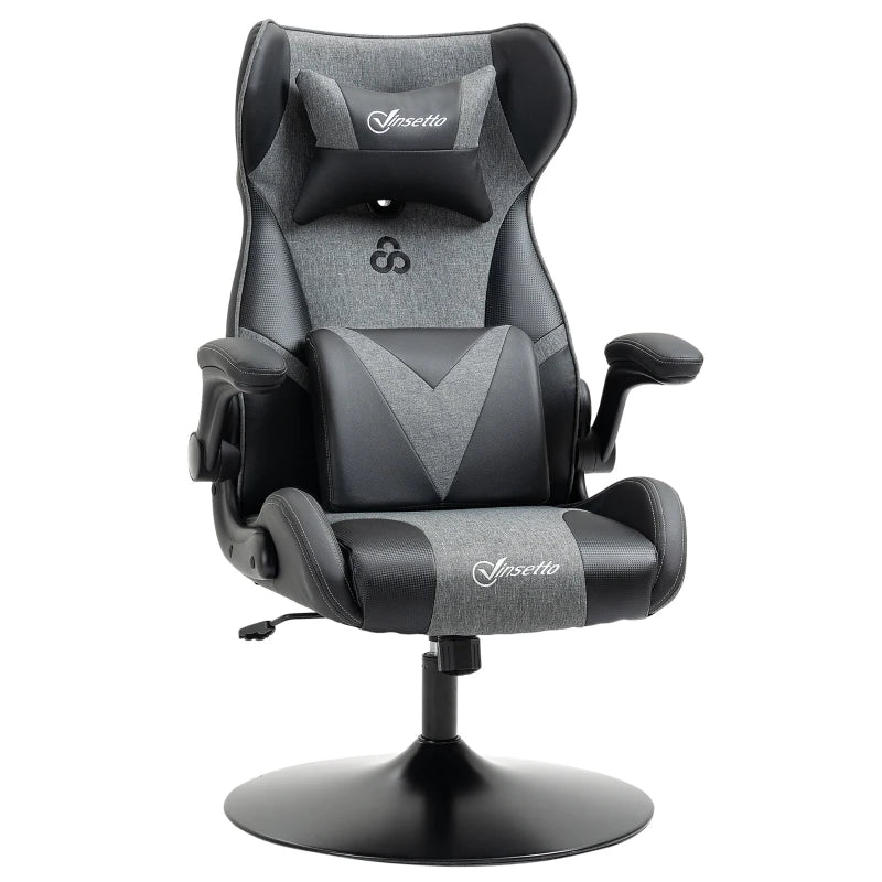 Nancy's Montefalco Gamestoel - Gaming Stoel - Bureaustoel - Zwart / Grijs