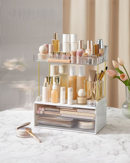 Nancy's Fajarda Make Up Organizer - Make Up Kastje - Make Up Opberger - 4 Niveaus - Transparant - Nancy Homestore
