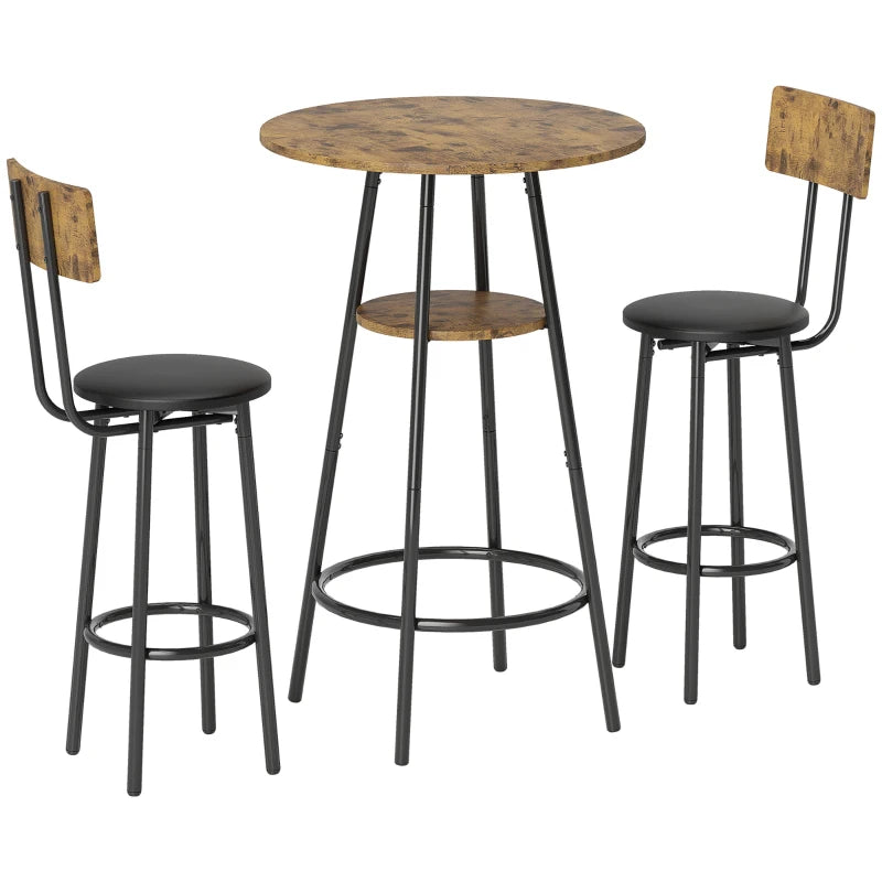 Nancy's Montedoro Bartafel Set - 3-Delige Bar Set - Bruin / Zwart