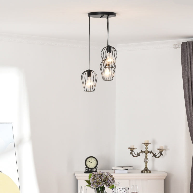 Nancy's Beltana Hanging lamp, modern, geometric hanging lamps, chandelier, metal, black Ø38 x 133H cm