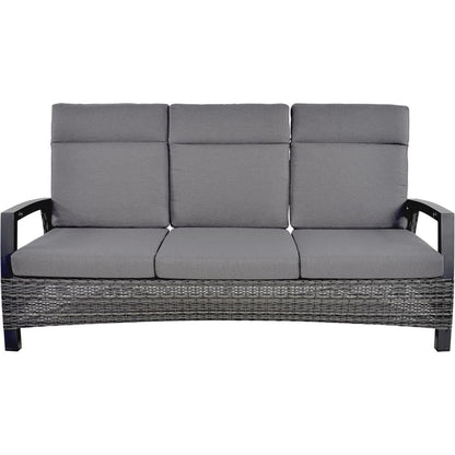 Nancy's Tottington Lounge Sofa With Rattan Look - Garden Sofa - Adjustable