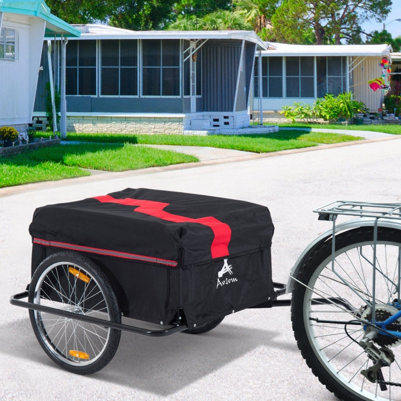 Nancy's The Valley Transport Trailer Voor Fietsen - Rood, Zwart - Stof, Staal