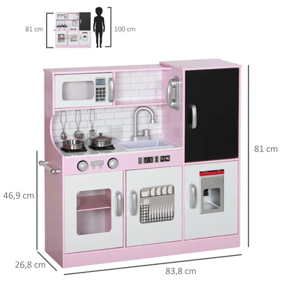Nancy's Vara Kinderkeuken - Speelkeuken - Speelgoedkeuken - Inclusief Accessoires - Roze