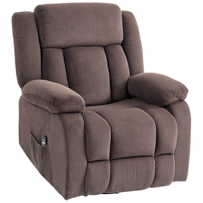 Nancy's Notaresco Massagestoel - Relaxfauteuil - Vibrerende massage - Bruin - Fluweel