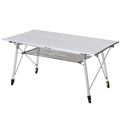 Nancy's Solferino Picknicktafel - Kampeertafel - Campingtafel - Verstelbaar - Aluminium - ± 120 x 70 x 59-78 cm