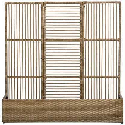 Nancy's Bemposta Plantenbak - Bloembak - Tuinbed - Bloembed - Zand- Rotan ± 100 x 100 x 30 cm