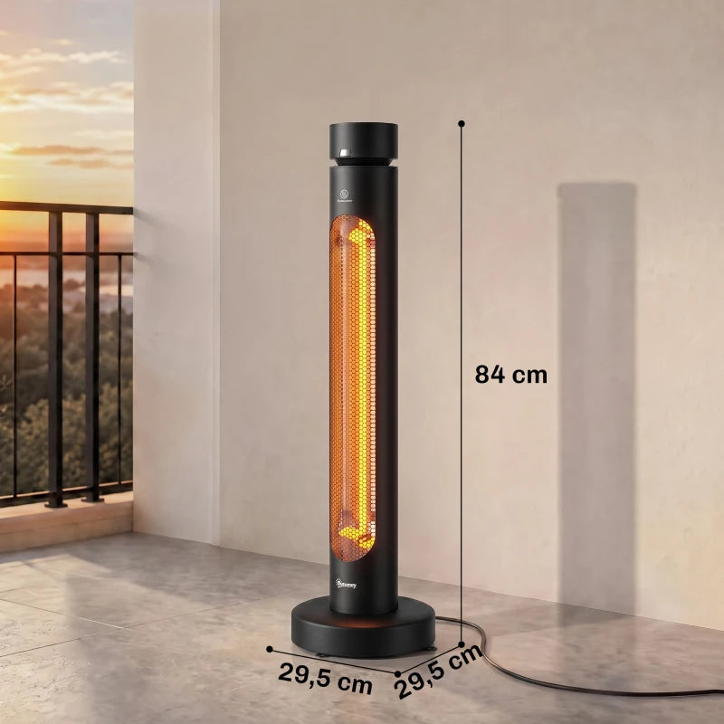 Nancy's Tregnago Terrasverwarming - Terras Verwarmer - Elektrische Terrasverwarmer - Afstandsbediening - Zwart
