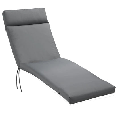 Nancy's Gradiz Lounge Cushion - Lounger Cushion - Garden Cushion - Gray - ± 200 x 50 cm