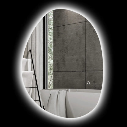Nancy's Dazio Badkamerspiegel - Spiegel met Verlichting - Anticondensfunctie - Zilver - 70L x 5 x 50 cm