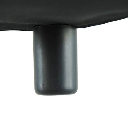 Nancy's New York Footstool - Stool - Footrest - Pouf - Faux Leather - Black/White - 40 x 30 x 24 cm