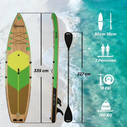 Nancy's Pulsano Stand Up Paddling Board Set - Kajak Board - Paddle Board - ± 335 x 80 x 15 cm