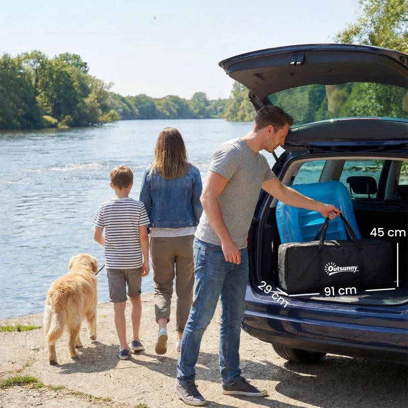 Nancy's Puos Opblaasbaar dok - Drijvend dok - Opblaasbaar drijvend platform - Antislip - ± 245 x 185 x 15 cm