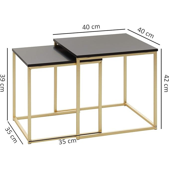 Tables d'appoint modernes Truro de Nancy - Ensemble de 2 - Table d'appoint - Table - Tables basses