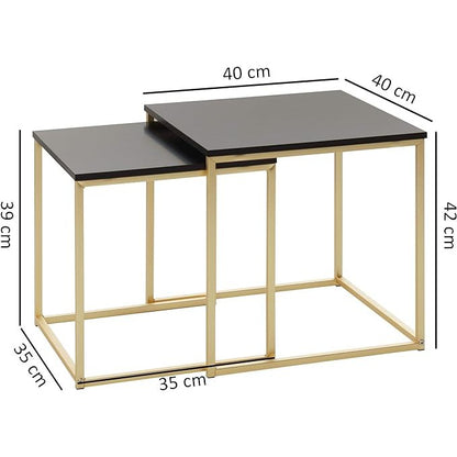 Tables d'appoint modernes Truro de Nancy - Ensemble de 2 - Table d'appoint - Table - Tables basses