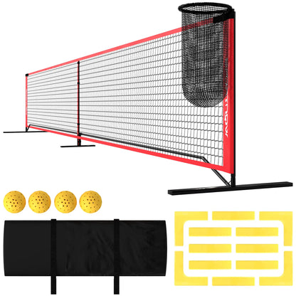 Nancy's Edolo Badminton Set - Speelset - Draagbaar - Rood / Zwart / Geel - ± 675 x 70 x 90 cm