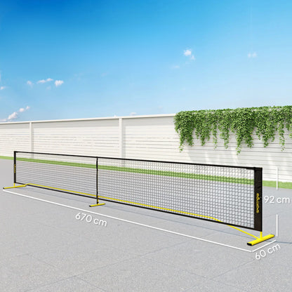 Nancy's Egna Badmintonnet - Badminton Frame - Geel / Zwart - ± 670 x 60 x 90 cm