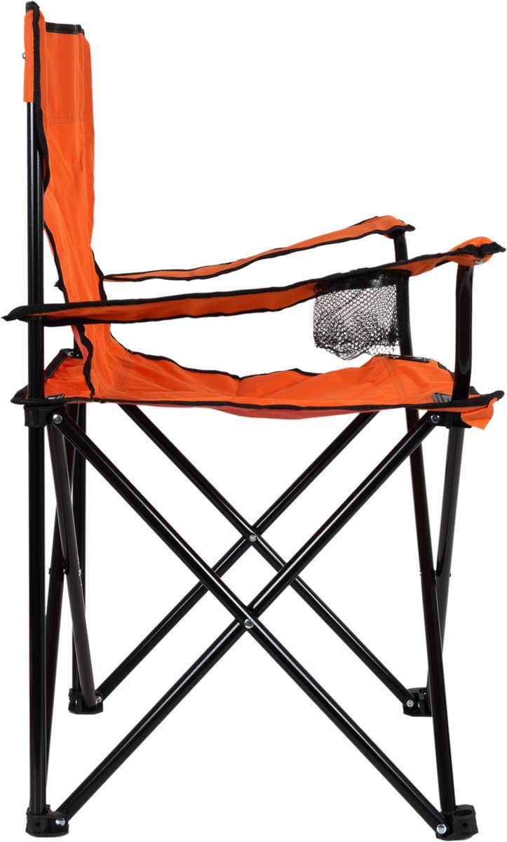 EASTWALL Chaise de Camping Pliante Orange