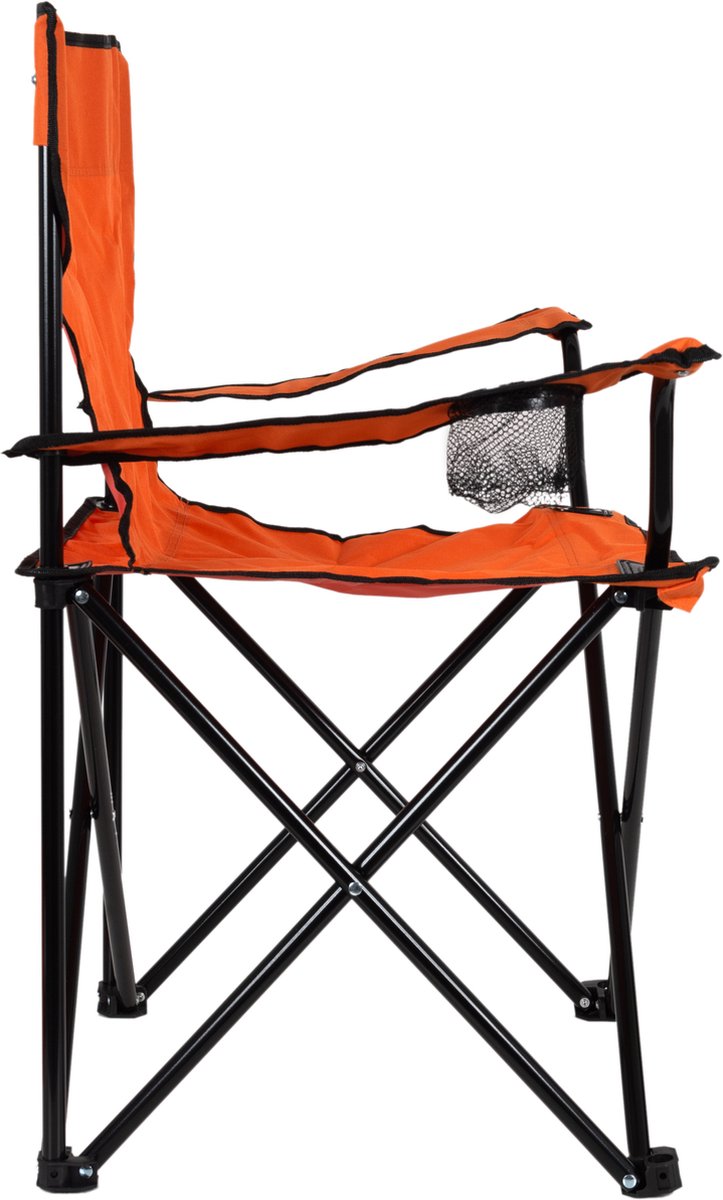 EASTWALL Oranje campingstoel stoel opvouwbaar- Visstoel Oranje
