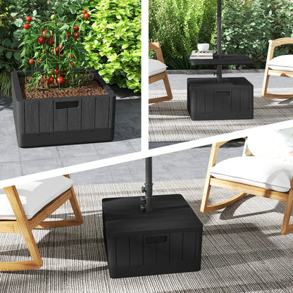 Nancy's Sousel Parasolvoet - Parasol Standaard - Parasolhouder - Parasolbak - Zwart