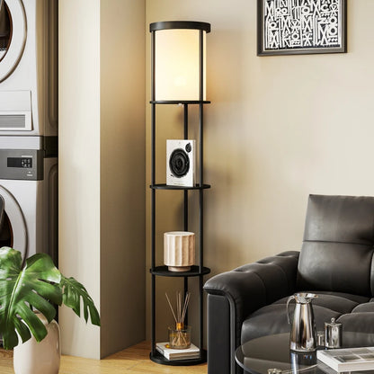 Nancy's Paganica Vloerlamp - Staande Lamp - Instelbare kleurtemperatuur - Zwart / Wit